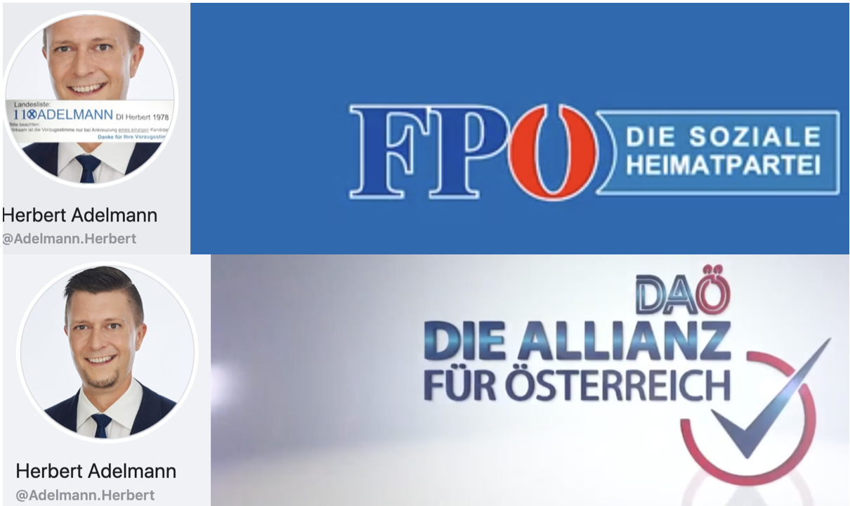 Herbert Adelmann: von der FPÖ zu DAÖ
