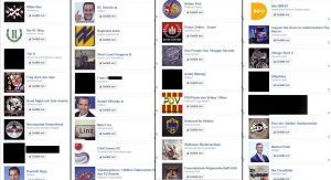 Eine Collage des FreundInnenkreises von "Antisem" auf facebook