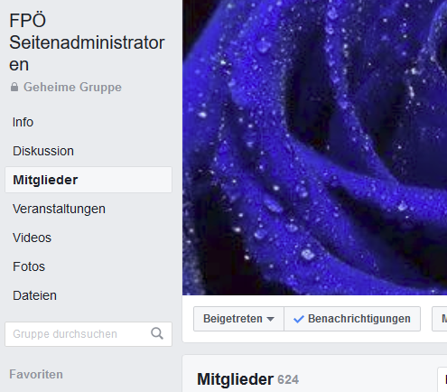 Geheime Gruppe "FPÖ Seitenadministratoren"