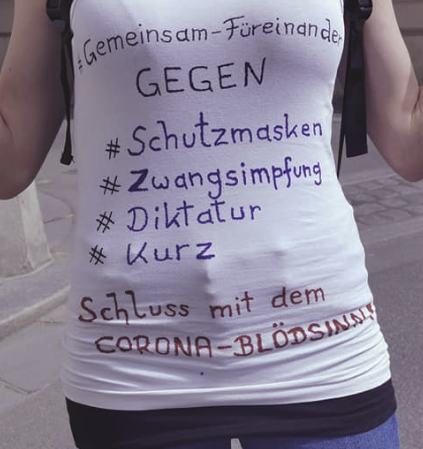 Aus dem blauen FPÖ Sierning-Block: "Schluss mit dem Corona-Blödsinn!"