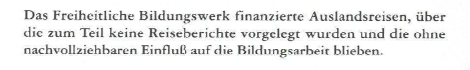 Nachtrag zum Tätigkeitsbericht des Rechnungshofes 1995 (Reihe Bund 1997/1), FBW Reisespesen