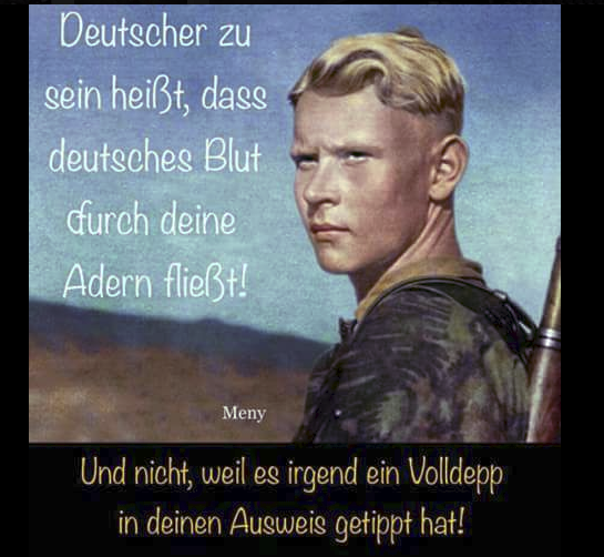 FB-Profil Herbert Schweiger alias Jürgen W.: "Deutscher zu sein heißt, dass deutsches Blut durch deine Adern fließt!"