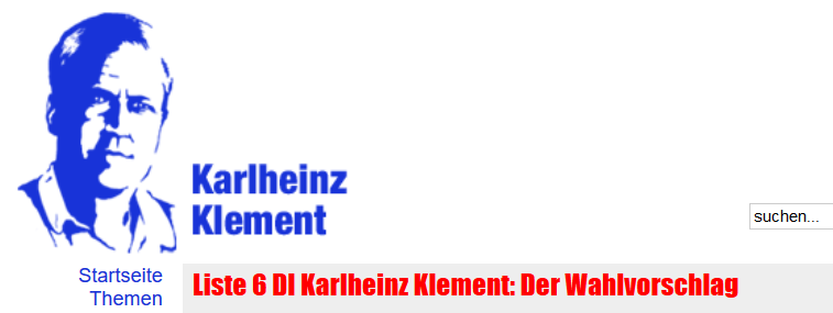Karlheinz Klement Liste 6