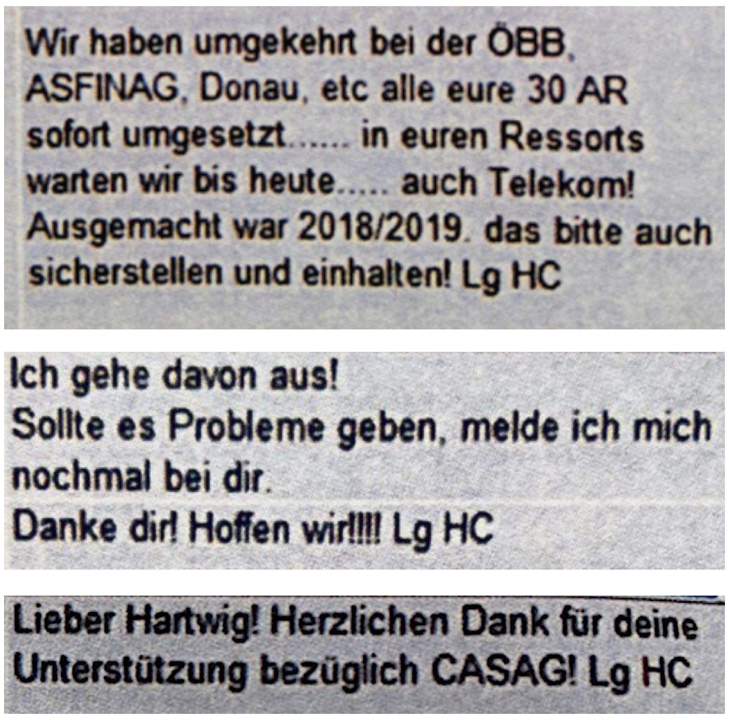 Strache-Chats: "Lg HC"