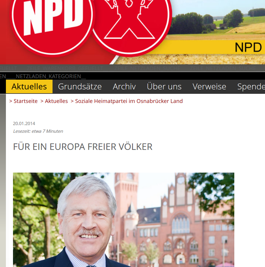 NPD Osnabrück: Für ein Europa freier Völker