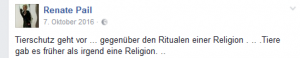 Tierschutz als Türöffner, um antisemitische und antimuslimische Emotionen hochkochen zu lassen...
