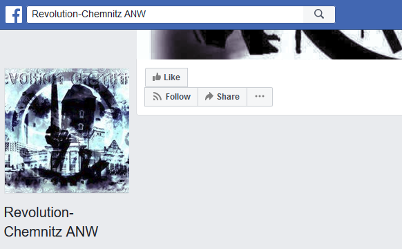 FB-Seite "Revolution Chemnitz ANW"