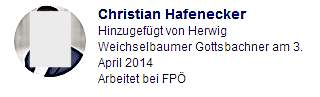 Christian Hafenecker in der Gruppe "FPÖ Seitenadminitratoren" hinzugefügt