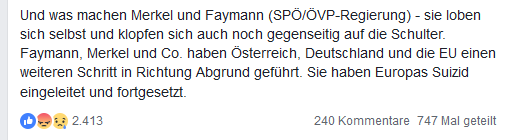 Strache: "Europas Suizid" (19.3.16)