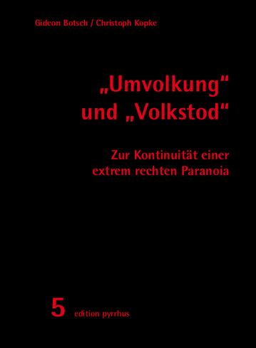 Cover Botsch/Kopke, "Umvolkung" und "Volkstod"
