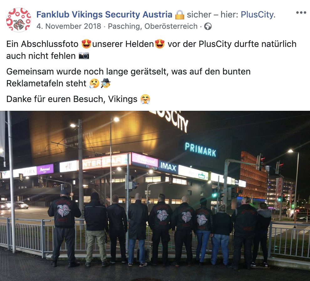 Ein satirischer Fanklub begleitete die Linzer Vikings, um sie danach bloßzustellen