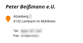 Beißmann Firmenbuch vs. BeiSSmann Logo