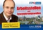 FPÖ-Plakat: Arbeitsstellen statt Zuwanderungswellen