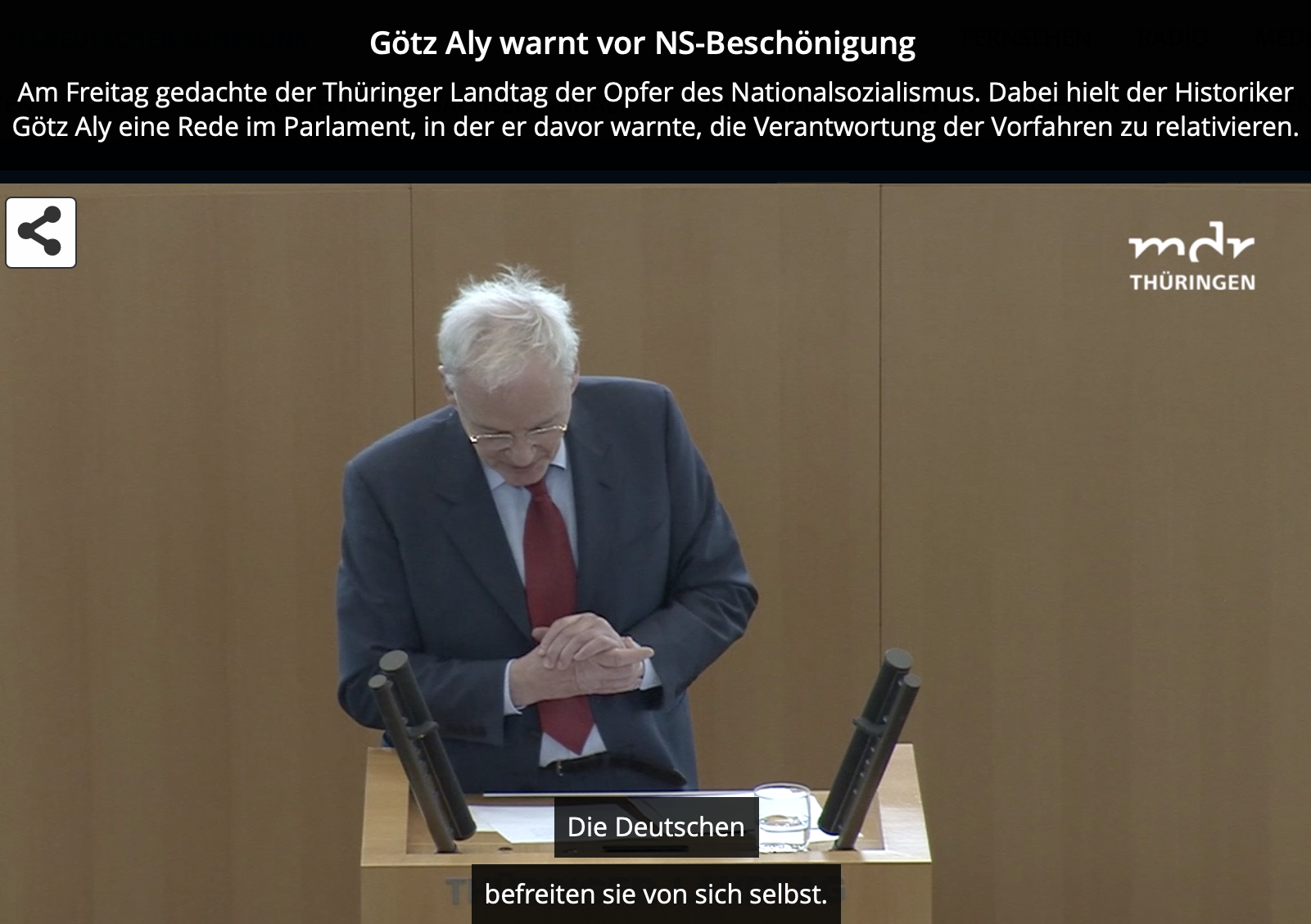 Rede Götz Aly Landtag Thüringen 25.1.2019