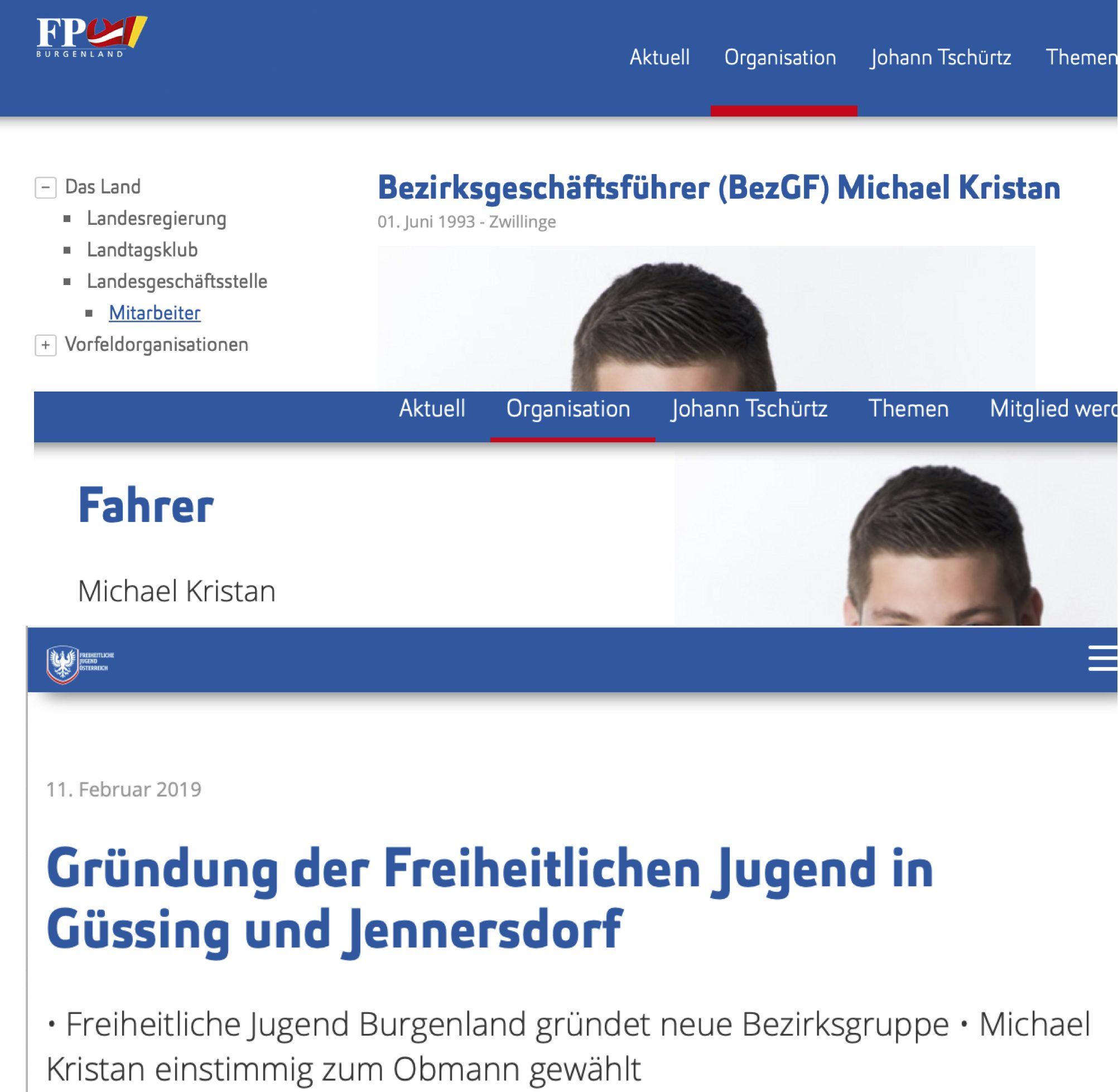 Michael Kristan: Bezrksgeschäftsführer, Fahrer, Obmann RFJ Güssing/Jennersdorf