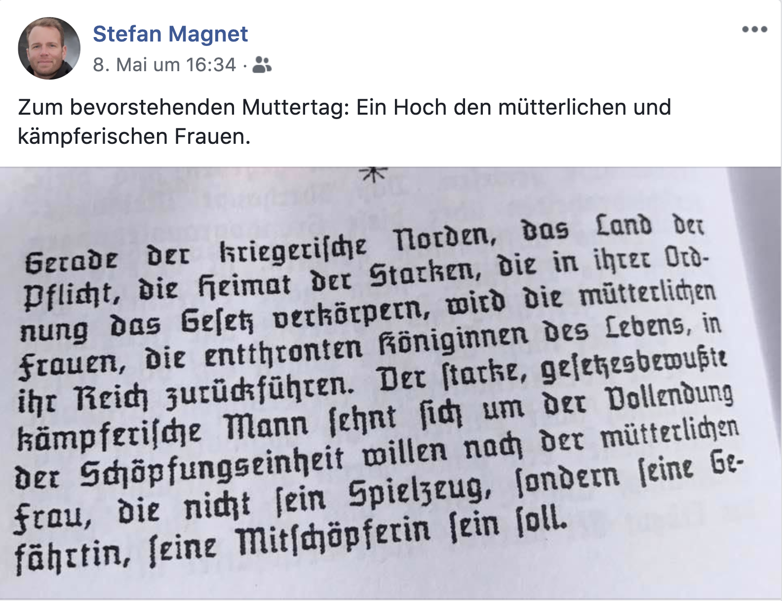 Magnet postet den Nazi-Schriftsteller Kurt Eggers