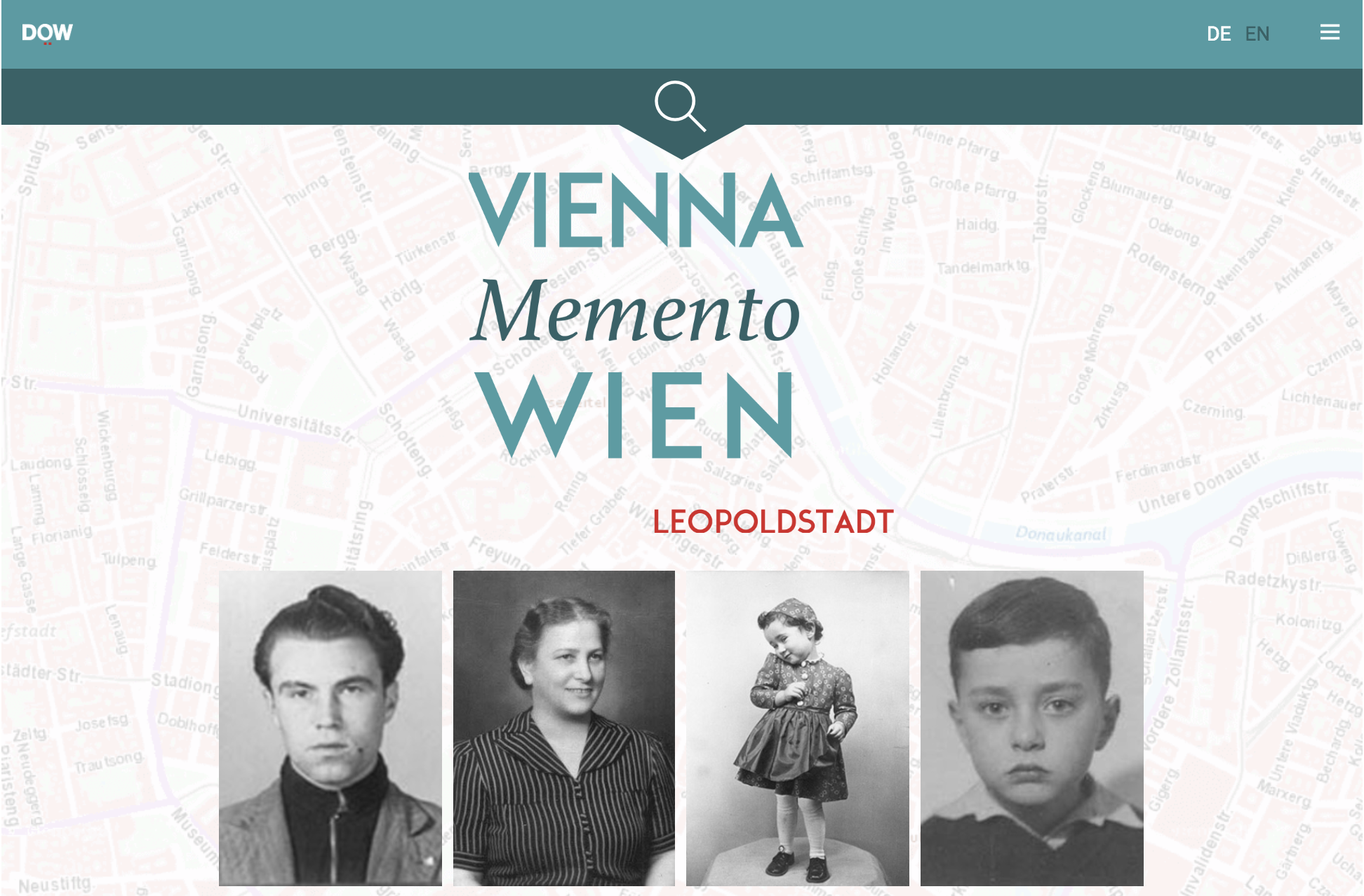 Memento Wien Lopoldstadt (Screenshot Startseite)