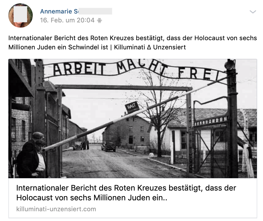 „Internationaler Bericht des Roten Kreuzes bestätigt, dass der Holocaust von sechs Millionen Juden ein Schwindel ist | Killuminati ∆ Unzensiert“ (vk.com 6.2.19)