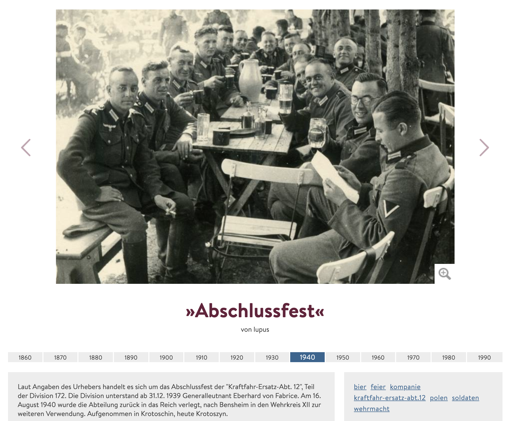 Wehrmachtsfoto für Olympia-Einladung (aus dem Projekt "Digit" des WDR – ob die Angaben zum Foto stimmen, kann nicht überprüft werden)