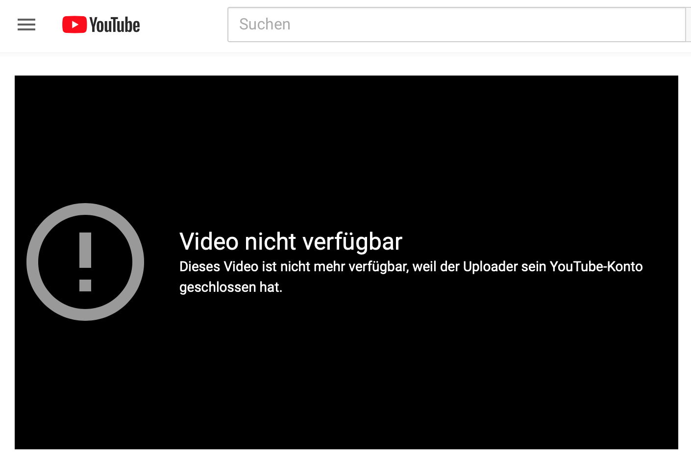 Youtube-Account von Lemisch geschlossen (25.4.19)