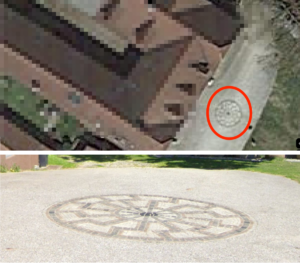 E.H.s Sonnenrad auf Google Maps und Streetview