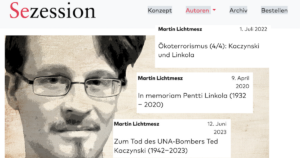 Martin "Lichtmesz" Semlitsch ist fasziniert von Gewaltpredigern und -tätern