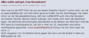 "EUdSSR" als Kampfbegriff der Rechten, bekannt geworden durch Breivik