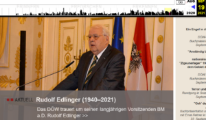 DÖW-Meldung 2021 zum Tod von R. Edlinger (DÖW-Website wayback Sept. 2021)