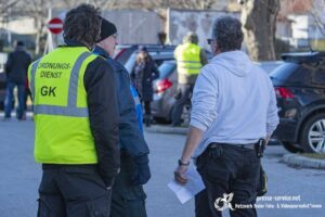 Gottfried Küssel als Organisator von Mini-Corona-Demos in Eisenstadt (Foto: Presseservice Wien; 5.2.22)