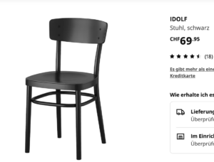 Stuhl "Idolf" von Ikea: Ähnlichkeit mit einem Hund?