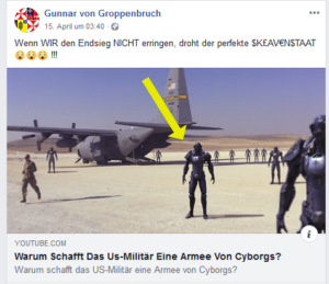 Gunnar R.: "Wenn wir den Endsieg nicht erringen" (Screenshot FB)