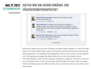 Screenshot facebooknazis.wordpress.com (21.3.12)