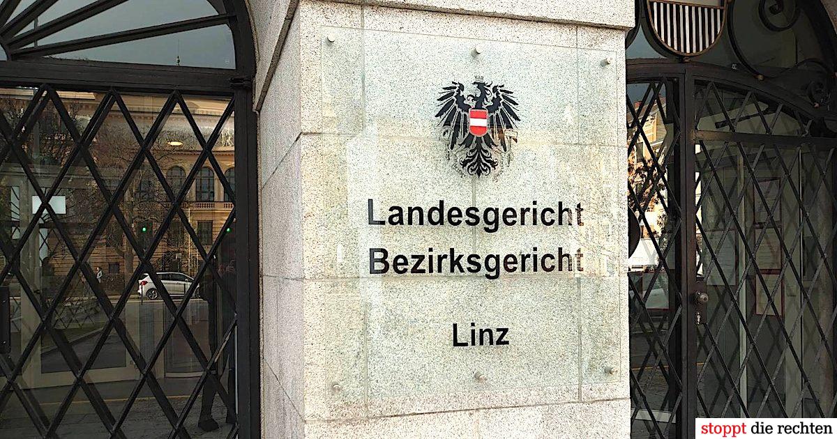 Landesgericht Linz Tafel (© SdR)