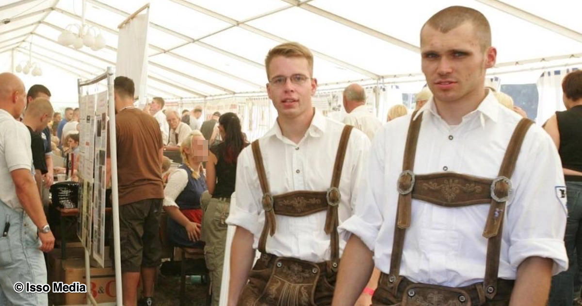 Magnet und Scharfmüller beim NPD-Pressefest 2004 in Mücka/Sachsen (Foto: isso.media)