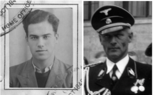 li.: Herbert Steiner, Gründer des DÖW, 1945 im Exil (Foto: DÖW); re.: SS-Brigadeführer Anton Reinthaller, Gründer der FPÖ
