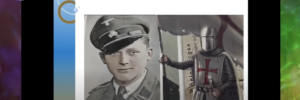 Von Mandody eingespielter Film: SS-Soldat als "moderner Ritter" (Screenshot YouTube-Video 7.7.23, "Volition")