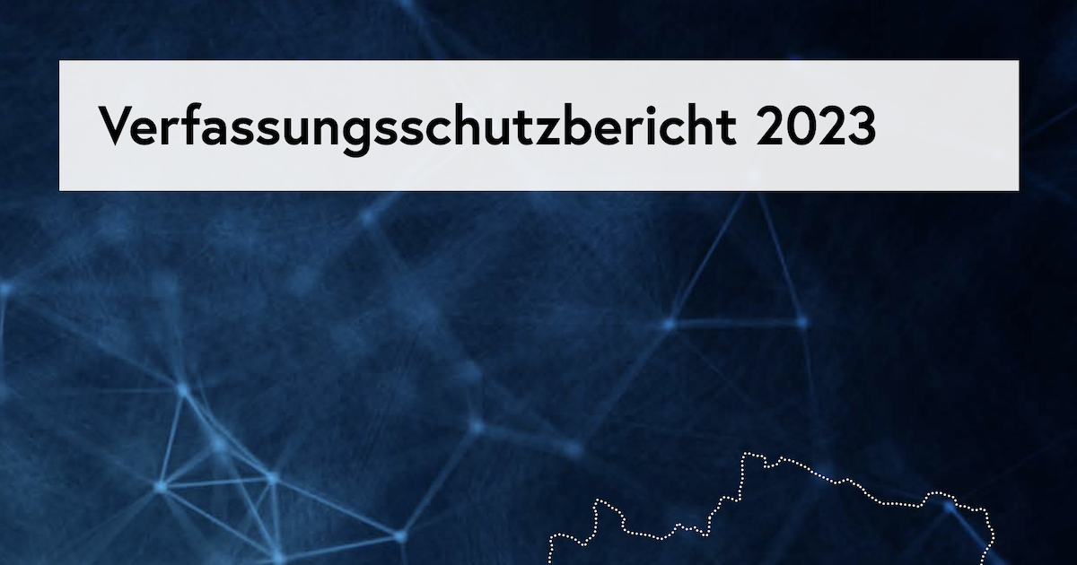 Cover Verfassungsschutzbericht 2023