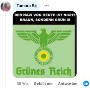 Tamara S. NS-Vergleich bei der "Freiheitlichen Wirtschaft Wien" (Screenshot FB 7.9.23)