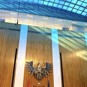 Nationalratssitzungssaal im österreichischen Parlament (© SdR}