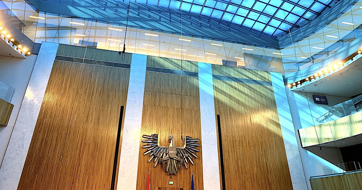 Nationalratssitzungssaal im österreichischen Parlament (© SdR}