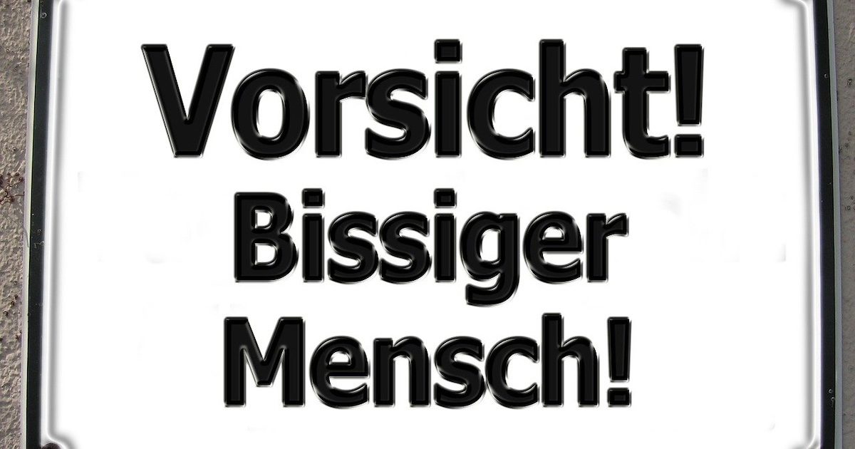 Bissiger Mensch (pixabay)