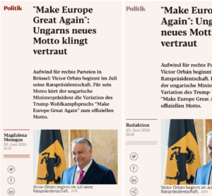 Magdalena Menegus im "exxpress" durch "Redaktion" ersetzt (Screenshots "exxpress")