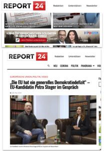 FPÖ (Kickl/Steger) bei report24 (Screenshot 5.6.24)