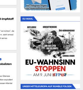FPÖ bei Unser Mitteleuropa (Screenshot 6.6.24)
