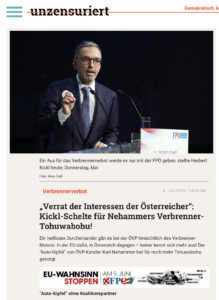 FPÖ bei unzensuriert (Screenshot 6.6.24)