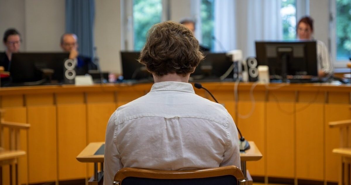 Moritz D. auf der Anklagebank (Foto: Samuel Winter)
