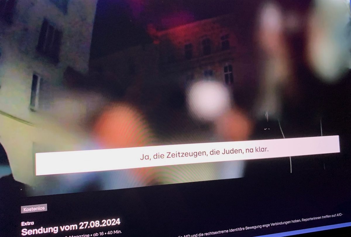 AfD-Mitglied bei Identitären-Party am 19.7.24 befürwortet und verharmlost den Holocaust (RTL Extra 27.8.24)