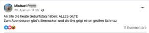Michael P. Eiernockerl 20.4.24 (Screenshot FB 20.4.24)
