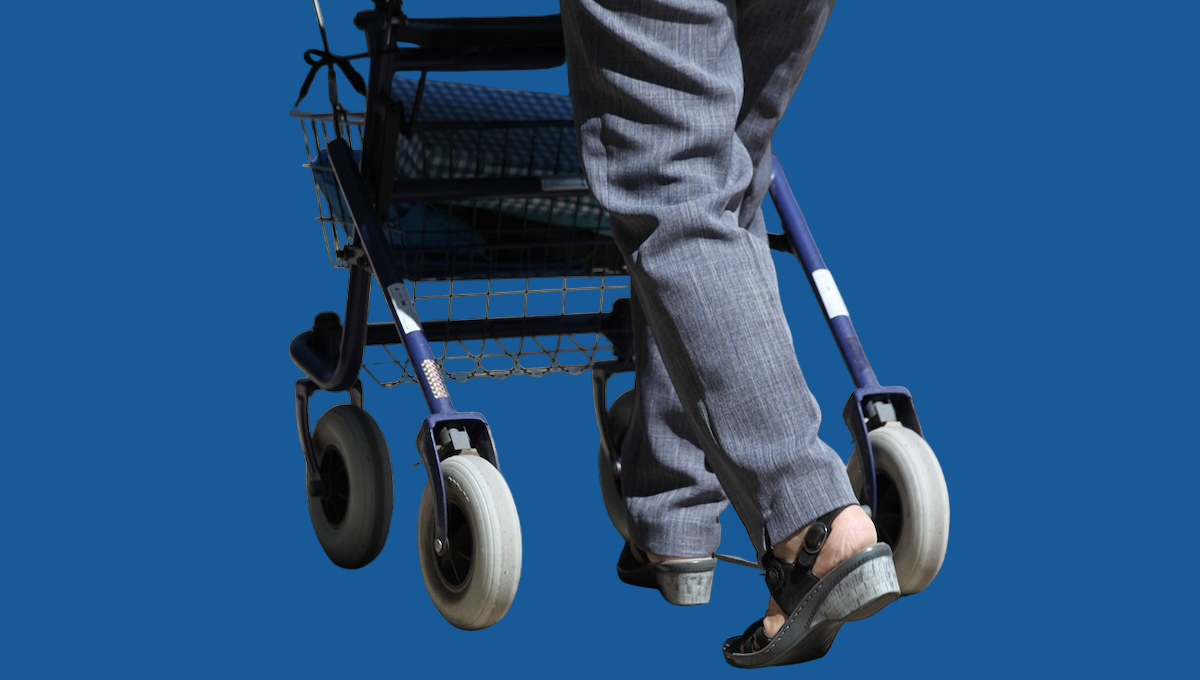 Rollatoren als "Pflege mit Liebe" im FPÖ-Parteiprogramm (Foto: pixabay Filmbetrachter; Nachbearbeitung SdR)