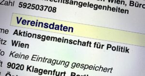Aktionsgemeinschaft für Politik – AfP (Ausschnitt Vereinsregisterauszug 2010)